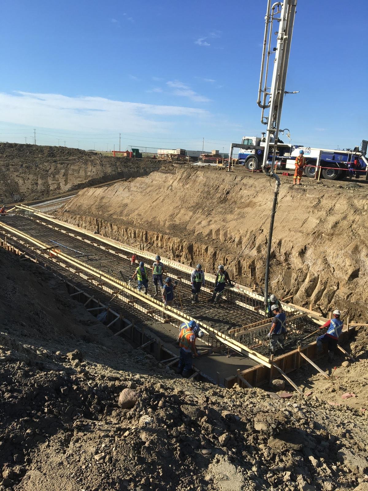 Formwork installation in Calgary